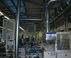 Extraction system for plastic vapor