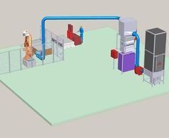 Extraction system for plastic as glass interlayer