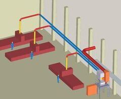 Material separator for the separation of plastic chips on machining centers