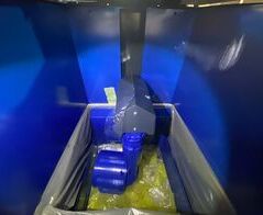 Suction and disposal system for display films